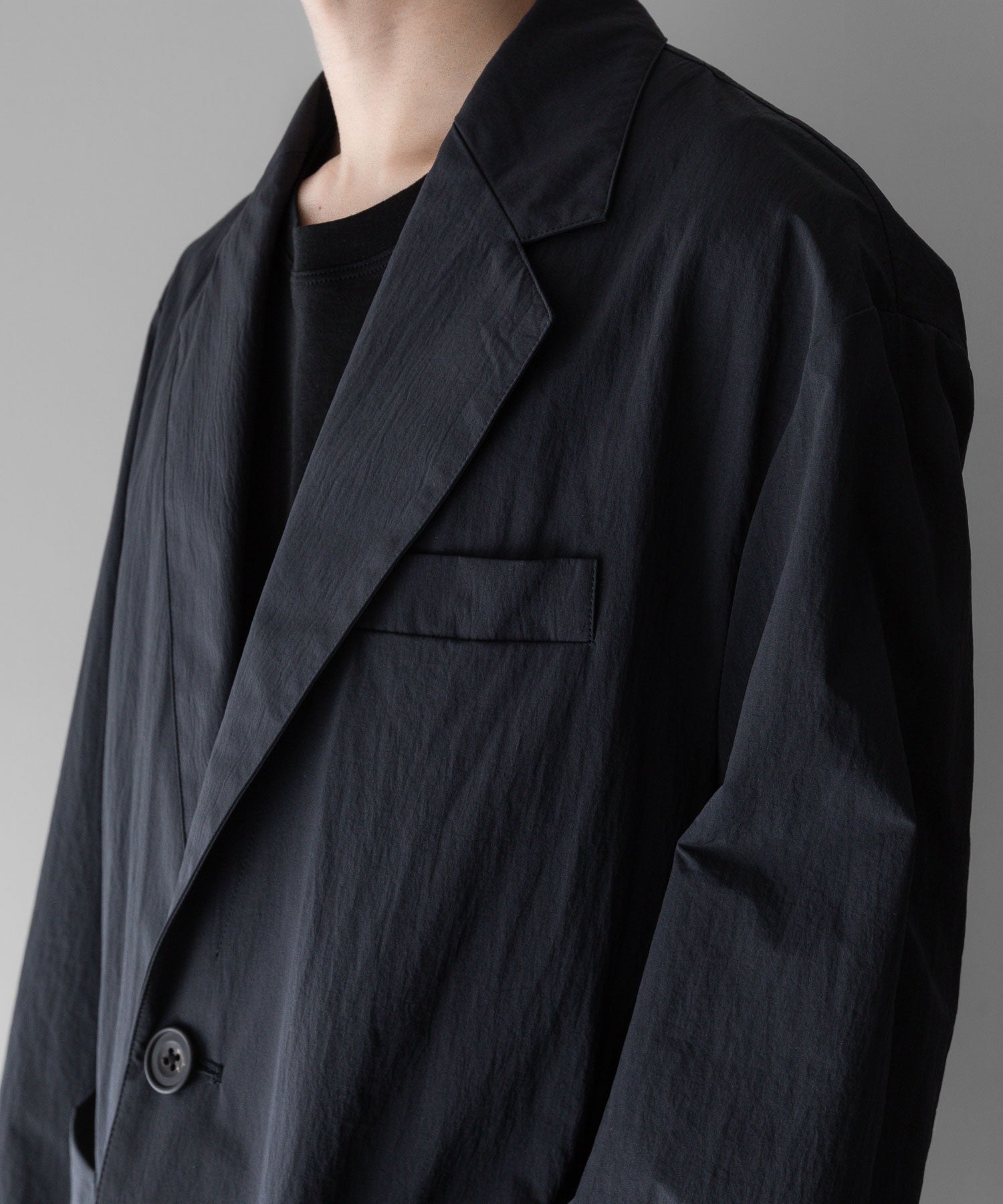 【stein】ssstein シュタインのWINDPROOF NYLON EASY JACKETのBLACK 公式通販サイトsession福岡セレクトショップ