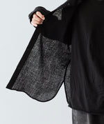 画像をギャラリービューアに読み込む, phebus フィーバス WOOL AMUNZEN SHIRTのBLACK 公式通販サイトsession福岡セレクトショップ
