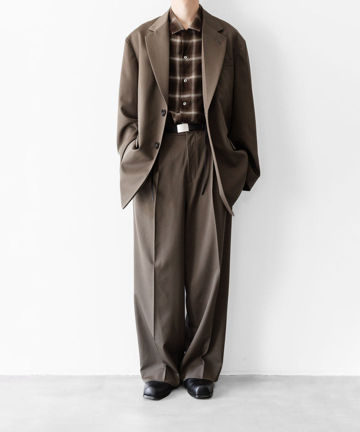 ssstein(シュタイン)のLY/VIS CHECK OVERSIZED OPEN COLLAR SS SHIRT - BROWN OMBREの公式通販サイトsession福岡セレクトショップ