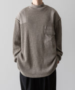 画像をギャラリービューアに読み込む,  i&#39;m here(アイムヒアー)のUN(I)FORM : WAFFLE&#39;S ARMY SWEATER - L.BEIGEの公式通販サイトsession福岡セレクトショップ
