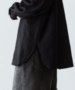 画像をギャラリービューアに読み込む, phebus フィーバス WOOL AMUNZEN SHIRTのBLACK 公式通販サイトsession福岡セレクトショップ
