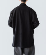 画像をギャラリービューアに読み込む, phebus フィーバス WOOL AMUNZEN SHIRTのBLACK 公式通販サイトsession福岡セレクトショップ
