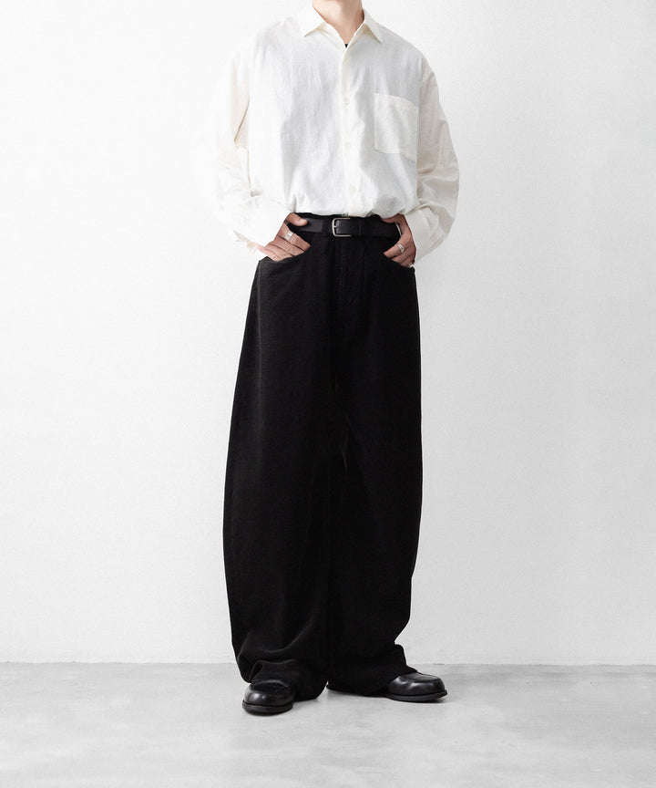 ssstein(シュタイン)のVINTAGE CORDUROY ROUND PANTS - BLACKの公式通販サイトsession福岡セレクトショップ