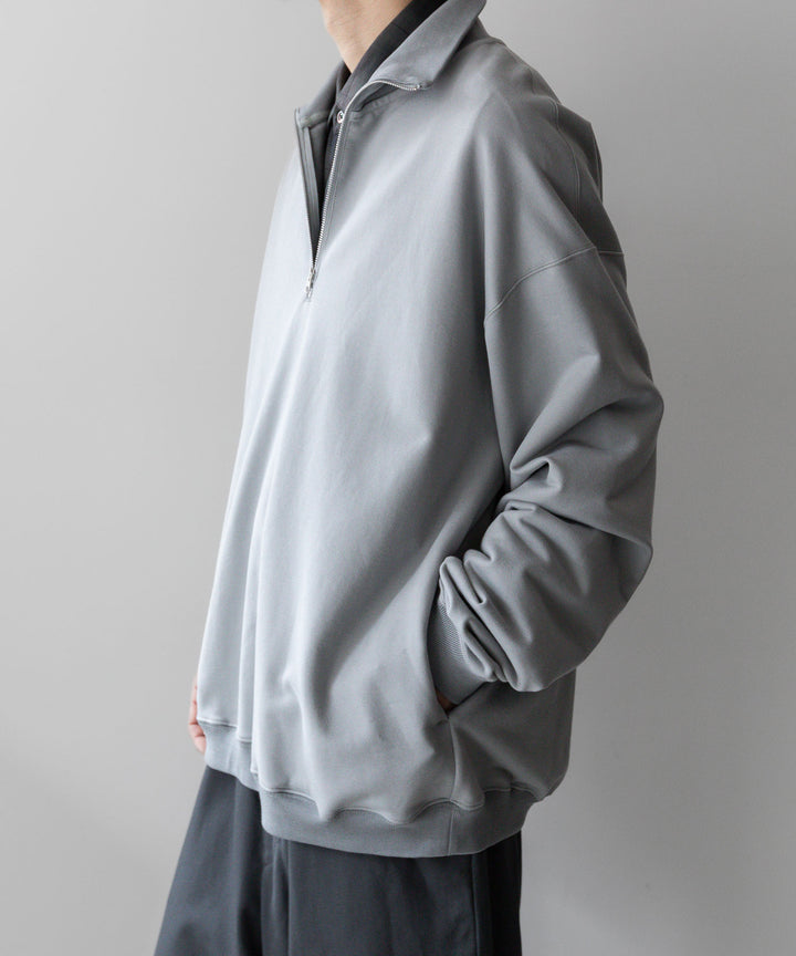 KANEMASA PHIL. カネマサフィル 23AW EXCLUSIVE - 36G SUPER FINE GAUGE HALF ZIP PULLOVER - LIGHT GRAY sessionセッション福岡セレクトショップ公式通販サイト