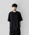 【KANEMASA PHIL.】36G WOOL TEE - BLACK