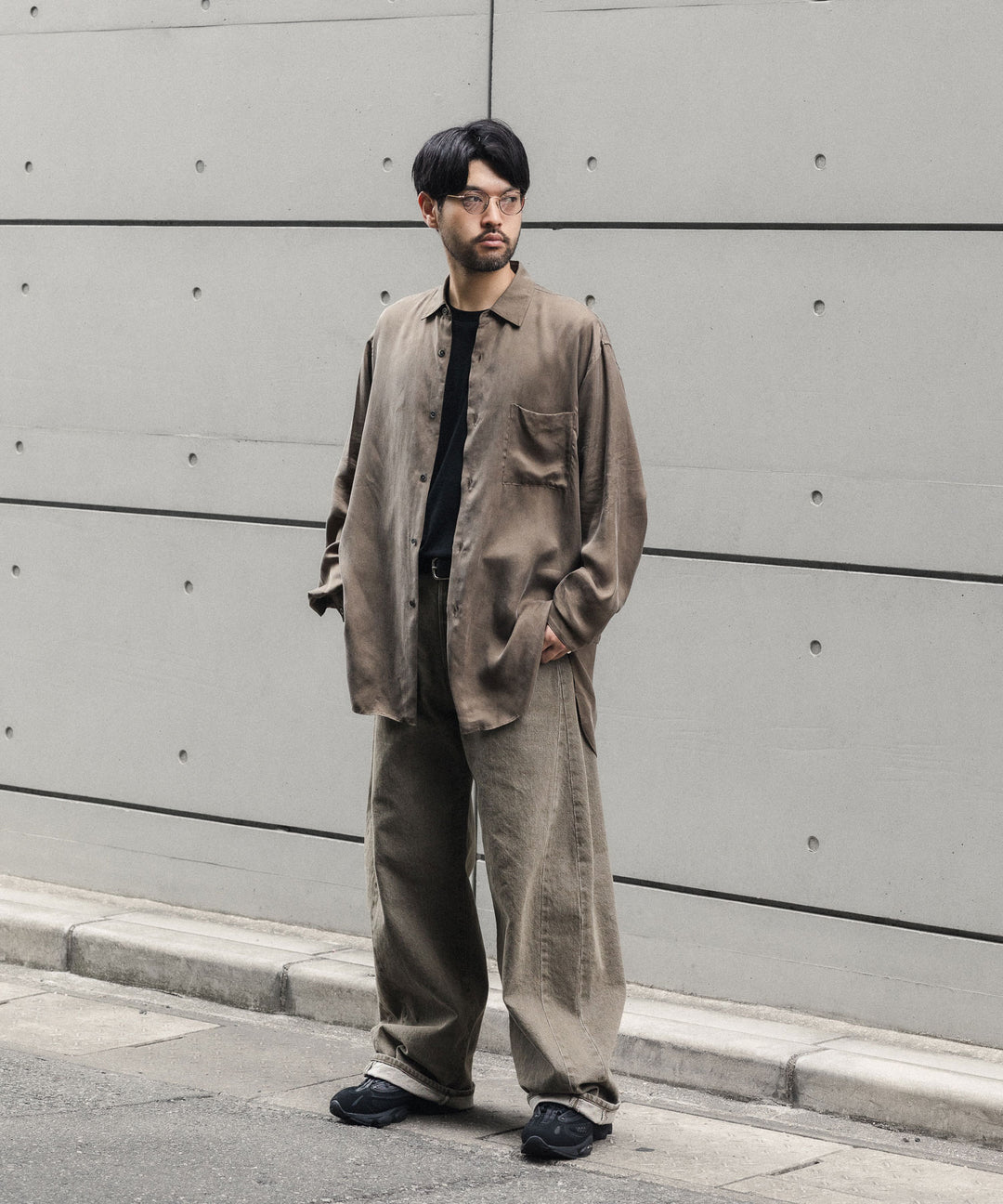 ssstein(シュタイン)の DEFORMATION WIDE COLOR DENIM PANTS - KHAKIの公式通販サイトsession福岡セレクトショップ