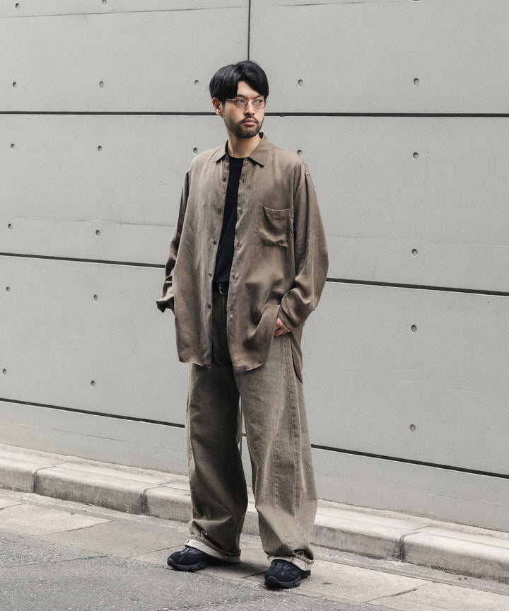 ssstein(シュタイン)の DEFORMATION WIDE COLOR DENIM PANTS - KHAKIの公式通販サイトsession福岡セレクトショップ