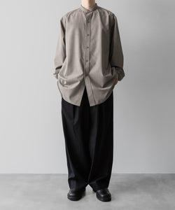 【 i'm here 】UN(I)FORM : 50's GRANDPA SHIRT - L.BEIGE