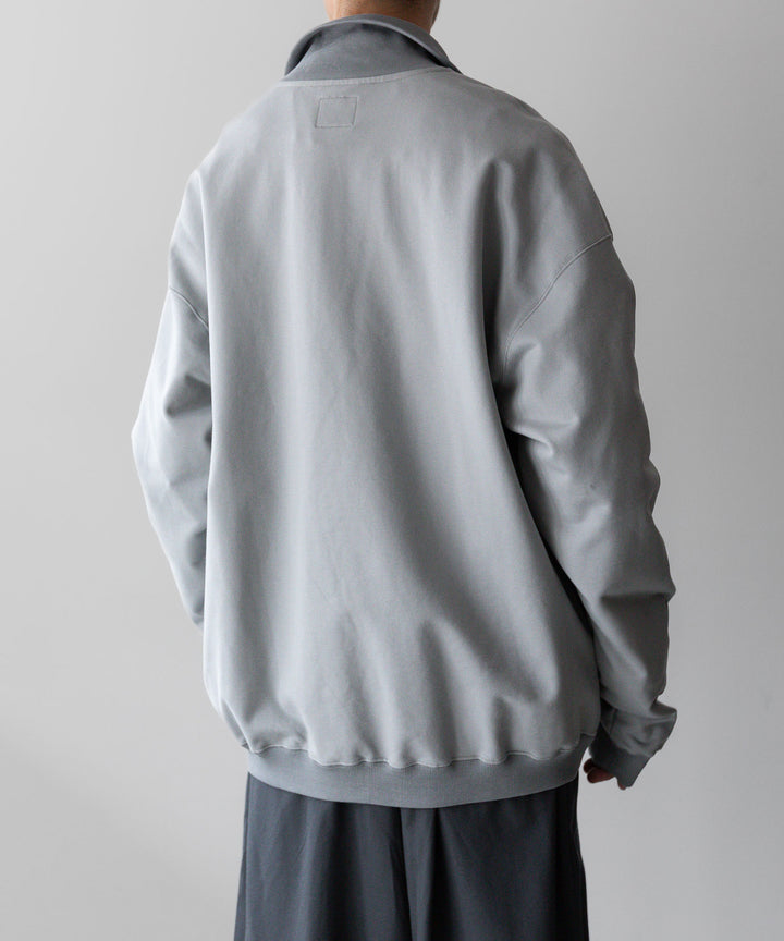 KANEMASA PHIL. カネマサフィル 23AW EXCLUSIVE - 36G SUPER FINE GAUGE HALF ZIP PULLOVER - LIGHT GRAY sessionセッション福岡セレクトショップ公式通販サイト