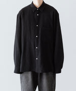 画像をギャラリービューアに読み込む, phebus フィーバス WOOL AMUNZEN SHIRTのBLACK 公式通販サイトsession福岡セレクトショップ
