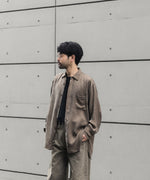 画像をギャラリービューアに読み込む, ssstein(シュタイン)のCUPRO FIBRIL OVERSIZED LS SHIRT - KHAKIの公式通販サイトsession福岡セレクトショップ
