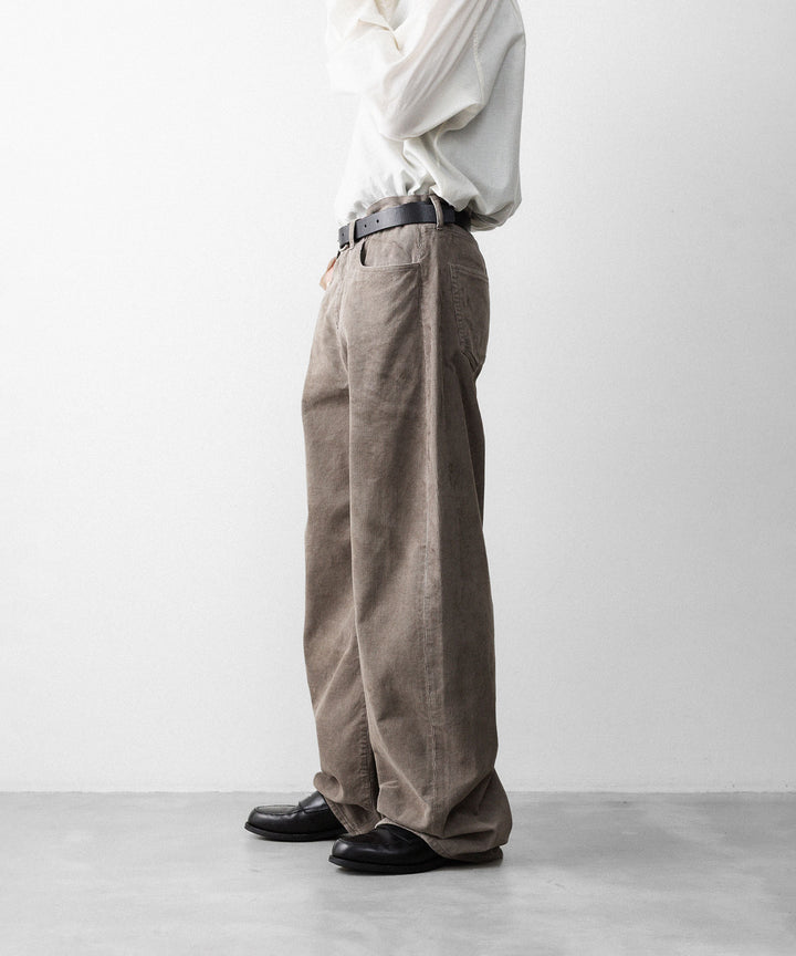 ssstein(シュタイン)のVINTAGE CORDUROY ROUND PANTS - TAUPEの公式通販サイトsession福岡セレクトショップ