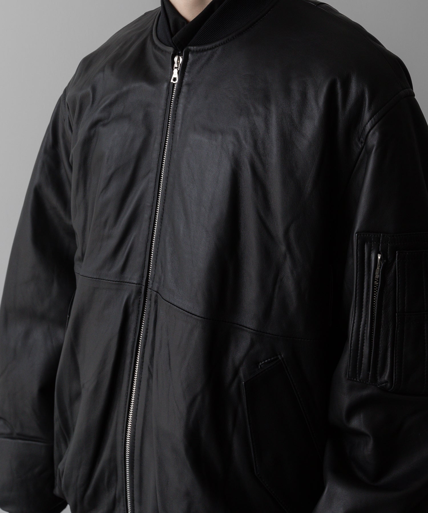 ssstein(シュタイン)の24AWコレクション LEATHER FLIGHT JACKET - BLACK 公式通販サイトsession福岡セレクトショップ