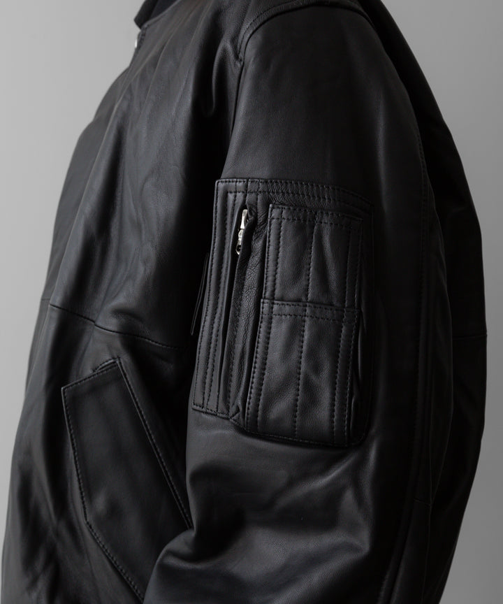 ssstein(シュタイン)の24AWコレクション LEATHER FLIGHT JACKET - BLACK 公式通販サイトsession福岡セレクトショップ