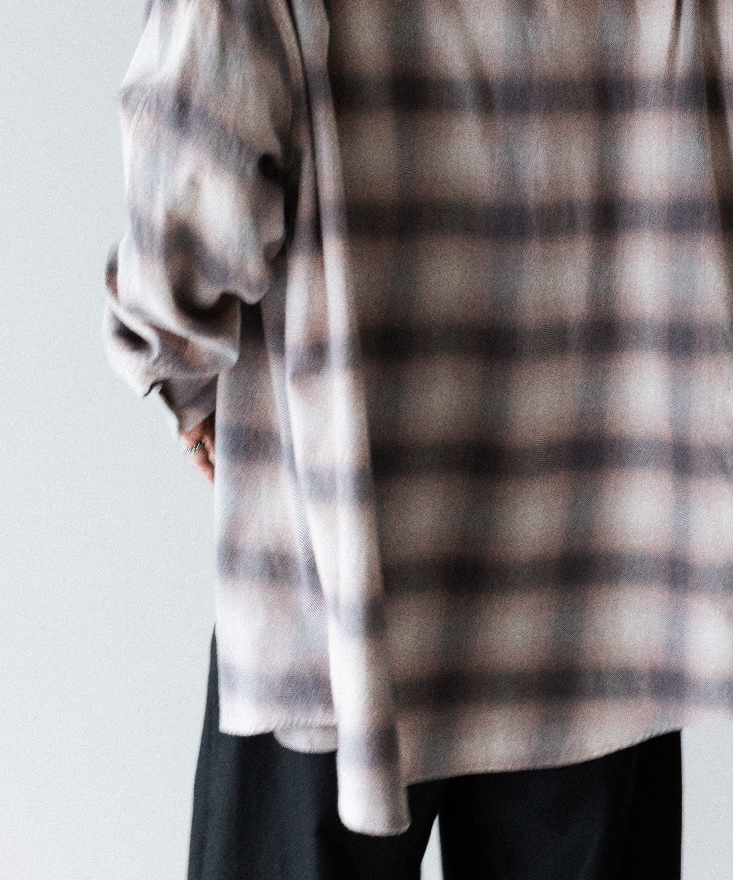 【 VEIN 】ORGANIC COTTON OMBRE CHECK L/S SHIRT - C.GRAY公式通販サイトsession福岡セレクトショップ