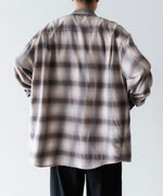 画像をギャラリービューアに読み込む, 【 VEIN 】ORGANIC COTTON OMBRE CHECK L/S SHIRT - C.GRAY公式通販サイトsession福岡セレクトショップ
