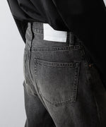 画像をギャラリービューアに読み込む, ssstein(シュタイン)のWIDE DENIM JEANS - BLACKの公式通販サイトsession福岡セレクトショップ
