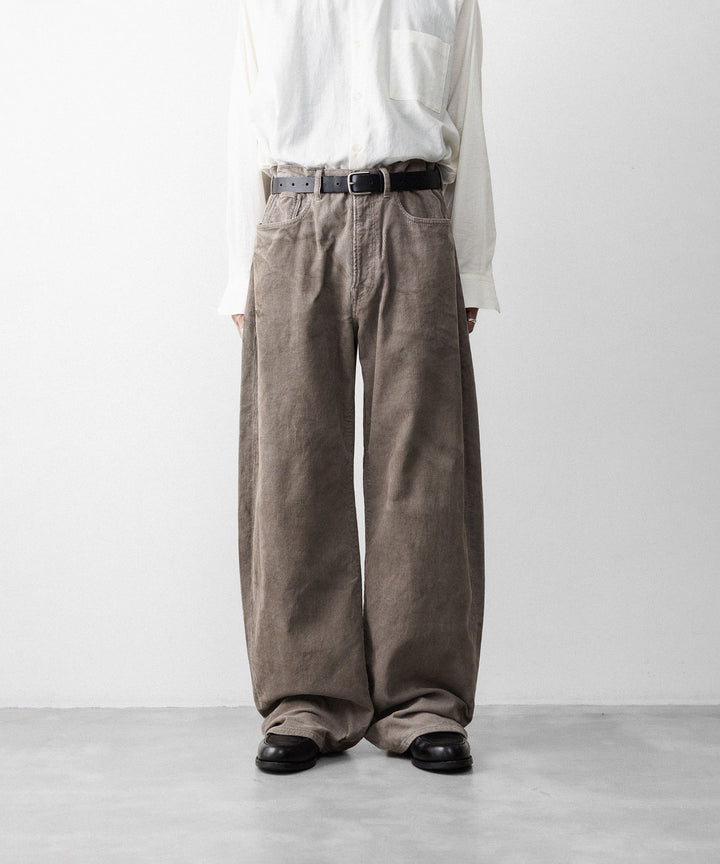 ssstein(シュタイン)のVINTAGE CORDUROY ROUND PANTS - TAUPEの公式通販サイトsession福岡セレクトショップ