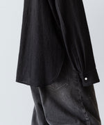 画像をギャラリービューアに読み込む, phebus フィーバス WOOL AMUNZEN SHIRTのBLACK 公式通販サイトsession福岡セレクトショップ
