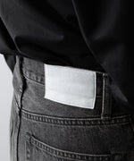 画像をギャラリービューアに読み込む, ssstein(シュタイン)のWIDE DENIM JEANS - BLACKの公式通販サイトsession福岡セレクトショップ
