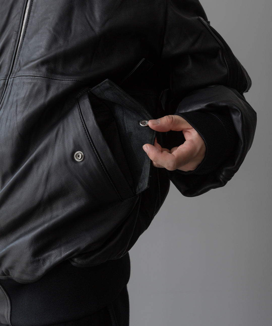 ssstein(シュタイン)の24AWコレクション LEATHER FLIGHT JACKET - BLACK 公式通販サイトsession福岡セレクトショップ