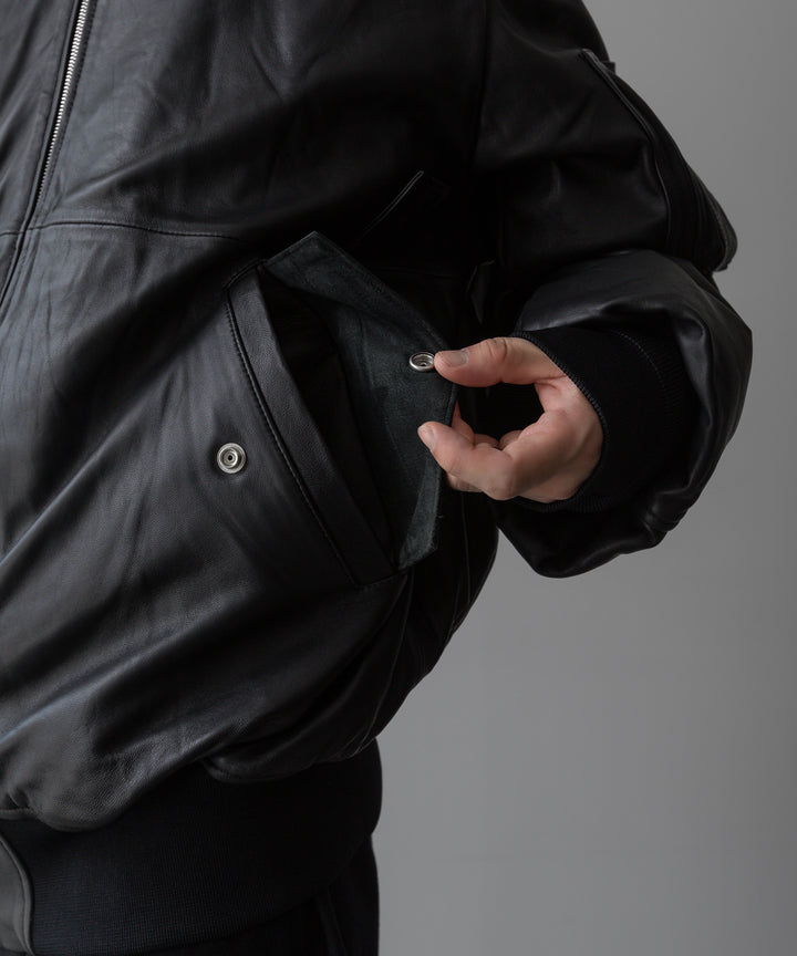 ssstein(シュタイン)の24AWコレクション LEATHER FLIGHT JACKET - BLACK 公式通販サイトsession福岡セレクトショップ
