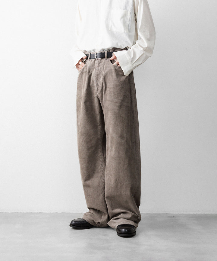 ssstein(シュタイン)のVINTAGE CORDUROY ROUND PANTS - TAUPEの公式通販サイトsession福岡セレクトショップ