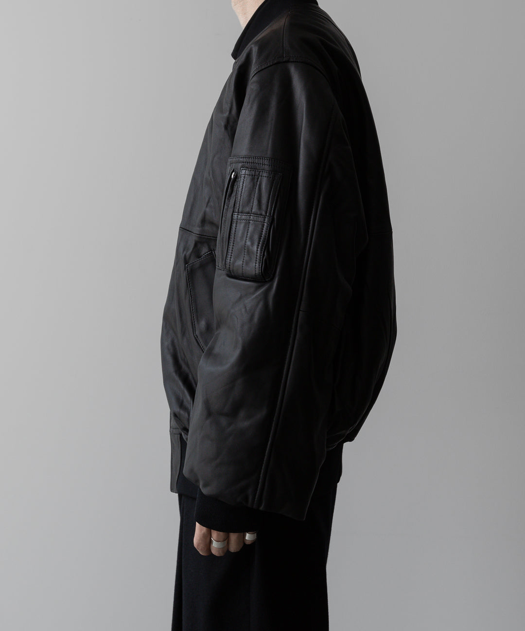 ssstein(シュタイン)の24AWコレクション LEATHER FLIGHT JACKET - BLACK 公式通販サイトsession福岡セレクトショップ