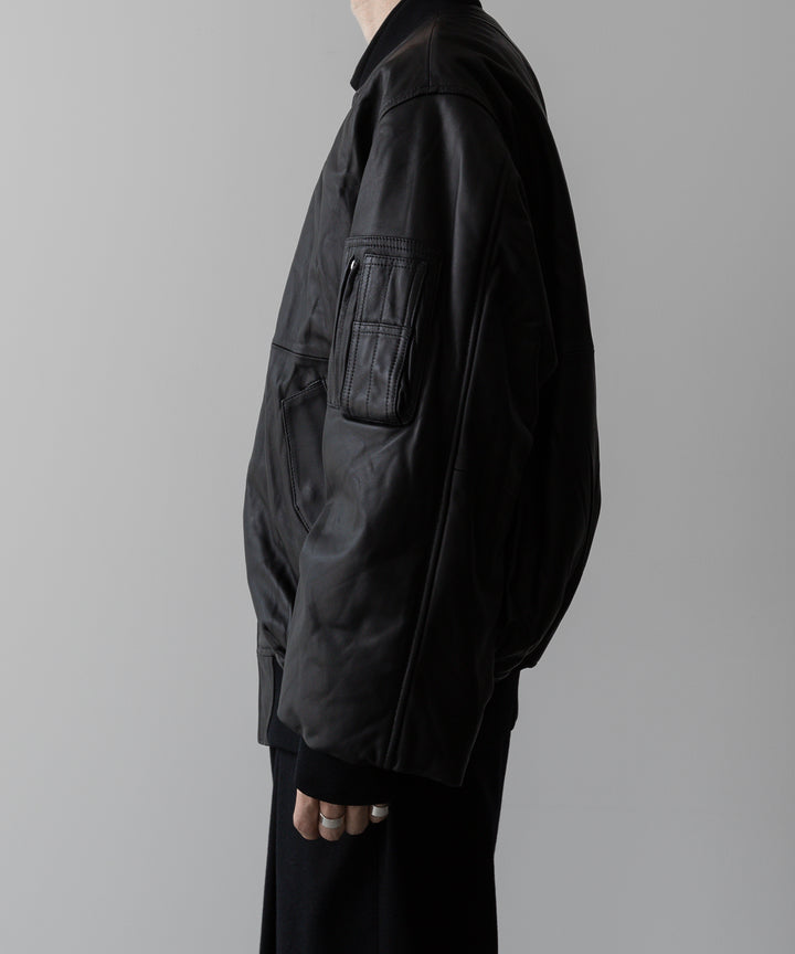 ssstein(シュタイン)の24AWコレクション LEATHER FLIGHT JACKET - BLACK 公式通販サイトsession福岡セレクトショップ