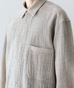 画像をギャラリービューアに読み込む, phebus フィーバス WOOL AMUNZEN SHIRTの BEIGE 公式通販サイトsession福岡セレクトショップ
