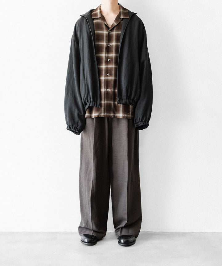 ssstein(シュタイン)のLY/VIS CHECK OVERSIZED OPEN COLLAR SS SHIRT - BROWN OMBREの公式通販サイトsession福岡セレクトショップ