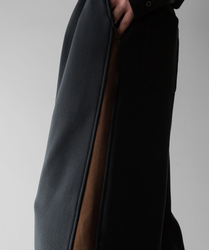 【stein】ssstein シュタインのCUPRO BICOLOR WIDE TRACK PANTSのCAMEL × CHARCOAL　 公式通販サイトsession福岡セレクトショップ