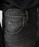 画像をギャラリービューアに読み込む, ssstein(シュタイン)のWIDE DENIM JEANS - BLACKの公式通販サイトsession福岡セレクトショップ

