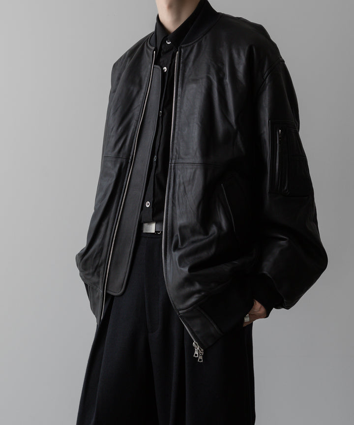 ssstein(シュタイン)の24AWコレクション LEATHER FLIGHT JACKET - BLACK 公式通販サイトsession福岡セレクトショップ