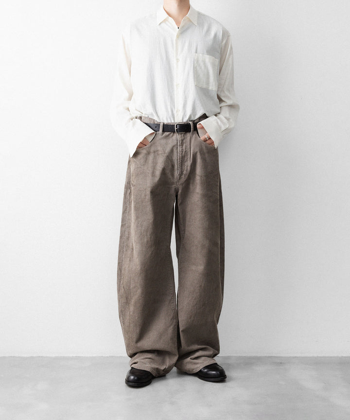 ssstein(シュタイン)のVINTAGE CORDUROY ROUND PANTS - TAUPEの公式通販サイトsession福岡セレクトショップ