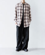 画像をギャラリービューアに読み込む, 【 VEIN 】ORGANIC COTTON OMBRE CHECK L/S SHIRT - C.GRAY公式通販サイトsession福岡セレクトショップ
