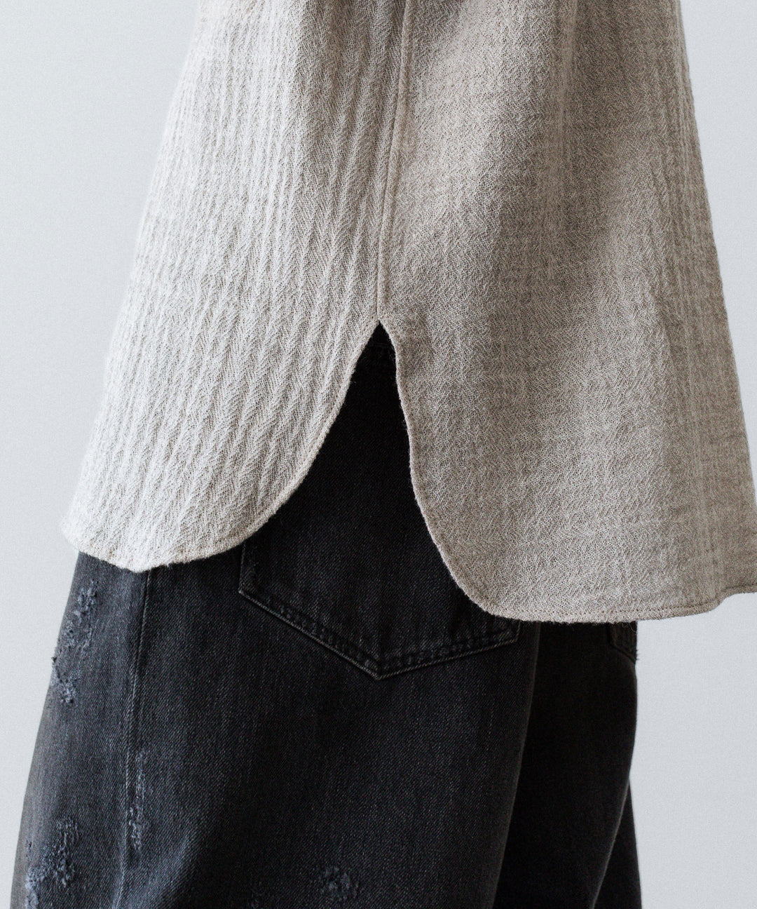 phebus フィーバス WOOL AMUNZEN SHIRTの BEIGE 公式通販サイトsession福岡セレクトショップ