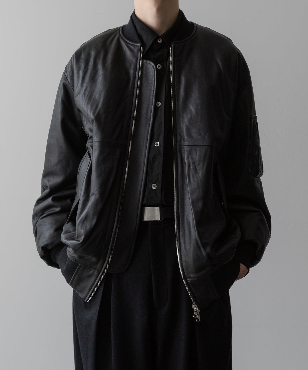 ssstein(シュタイン)の24AWコレクション LEATHER FLIGHT JACKET - BLACK 公式通販サイトsession福岡セレクトショップ
