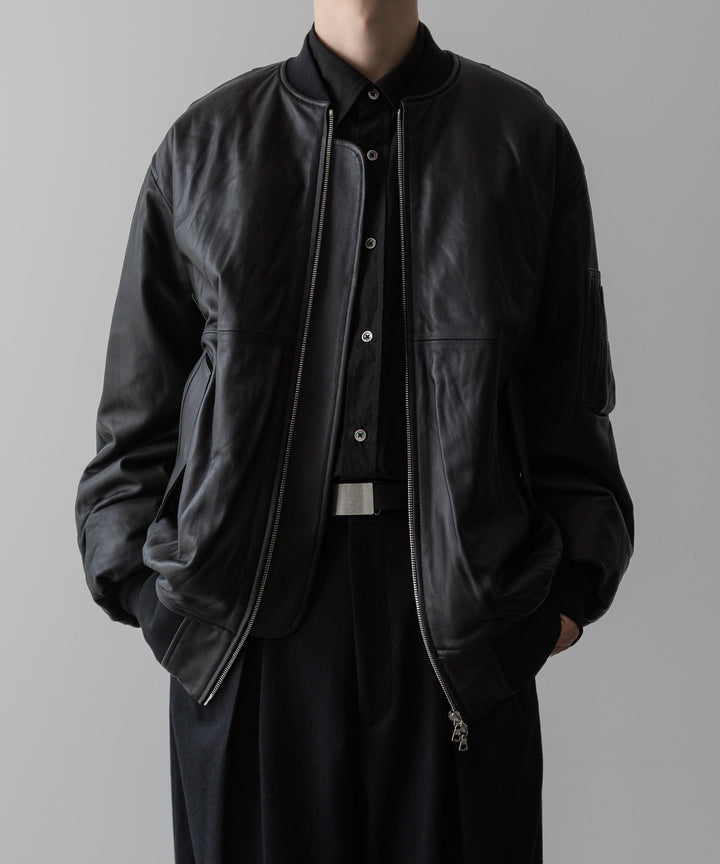 ssstein(シュタイン)の24AWコレクション LEATHER FLIGHT JACKET - BLACK 公式通販サイトsession福岡セレクトショップ