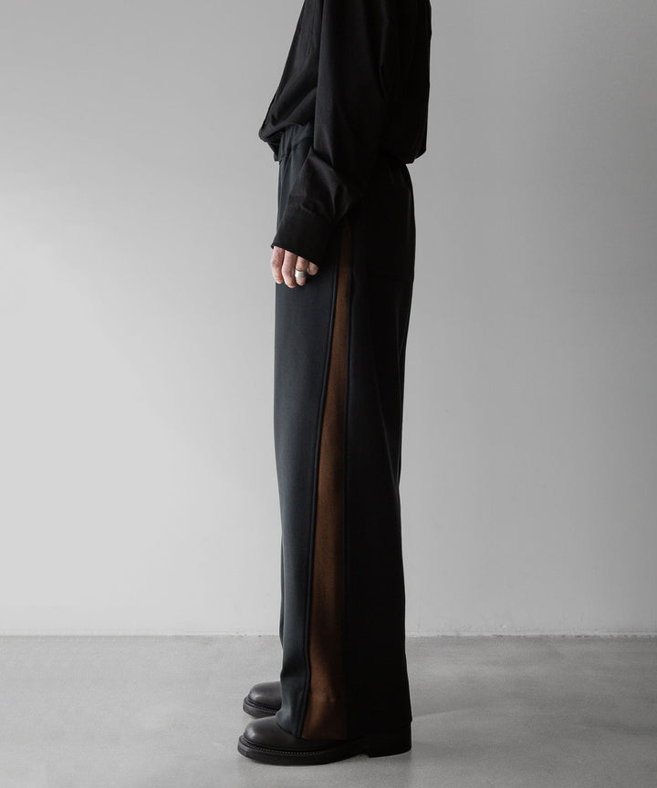 【stein】ssstein シュタインのCUPRO BICOLOR WIDE TRACK PANTSのCAMEL × CHARCOAL　 公式通販サイトsession福岡セレクトショップ