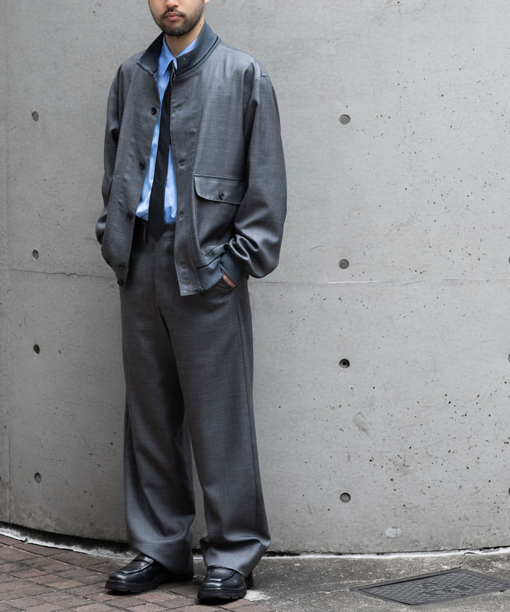 INTÉRIM(インテリム)のHYPER BIG VIRGIN WOOL SILK MOHAIR SUITING RIBBED JACKET - M.GRAY 公式通販サイトsession福岡セレクトショップ
