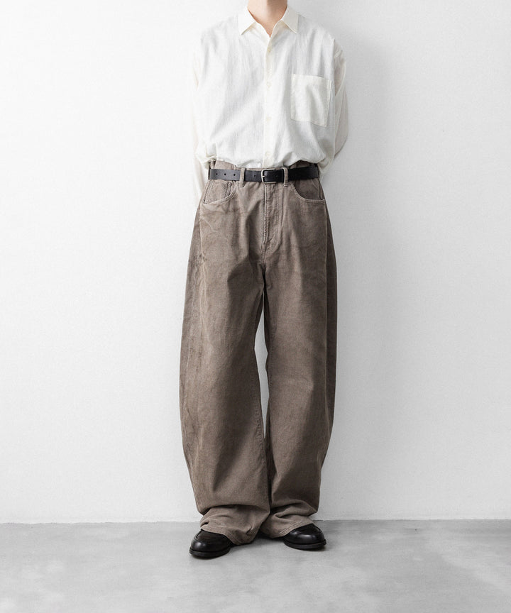 ssstein(シュタイン)のVINTAGE CORDUROY ROUND PANTS - TAUPEの公式通販サイトsession福岡セレクトショップ