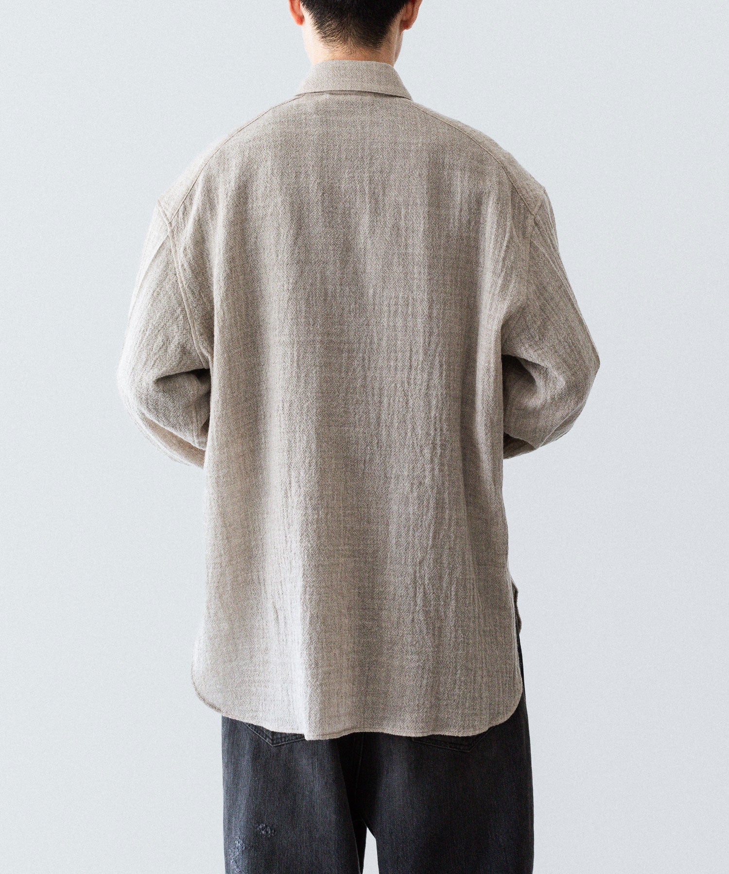 phebus フィーバス WOOL AMUNZEN SHIRTの BEIGE 公式通販サイトsession福岡セレクトショップ