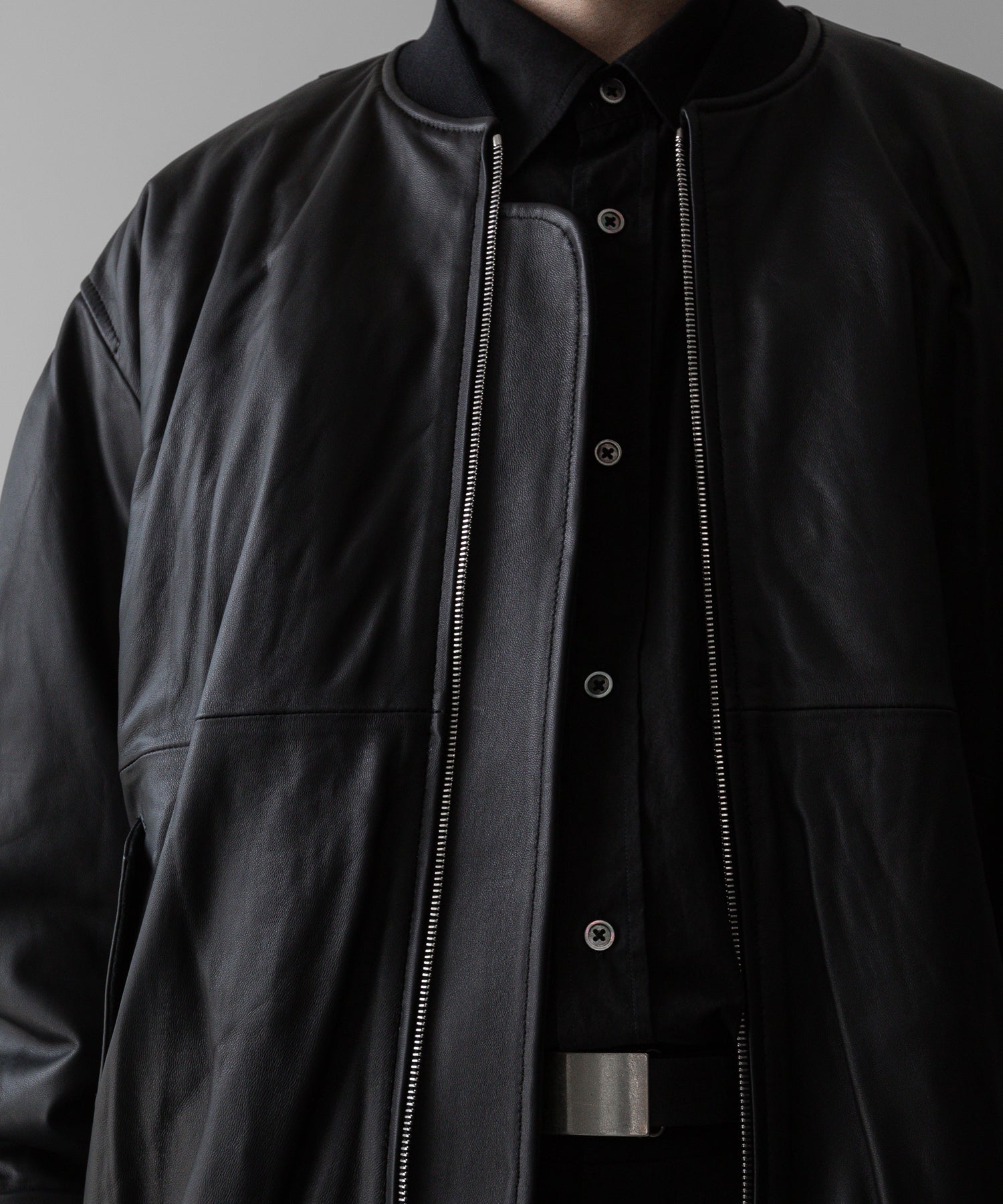 ssstein(シュタイン)の24AWコレクション LEATHER FLIGHT JACKET - BLACK 公式通販サイトsession福岡セレクトショップ