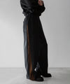 【stein】CUPRO BICOLOR WIDE TRACK PANTS - CAMEL × CHARCOAL