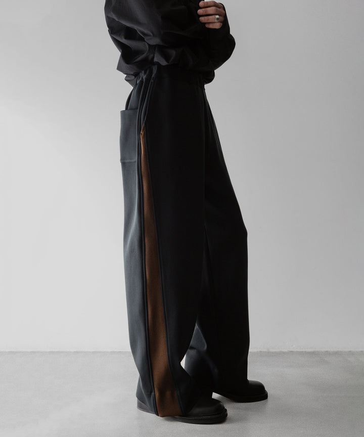 【stein】ssstein シュタインのCUPRO BICOLOR WIDE TRACK PANTSのCAMEL × CHARCOAL　 公式通販サイトsession福岡セレクトショップ