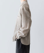 画像をギャラリービューアに読み込む, phebus フィーバス WOOL AMUNZEN SHIRTの BEIGE 公式通販サイトsession福岡セレクトショップ
