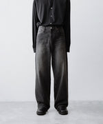 画像をギャラリービューアに読み込む, ssstein(シュタイン)のWIDE DENIM JEANS - BLACKの公式通販サイトsession福岡セレクトショップ
