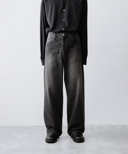 ssstein / シュタイン】WIDE DENIM JEANS - BLACK | 公式通販サイト