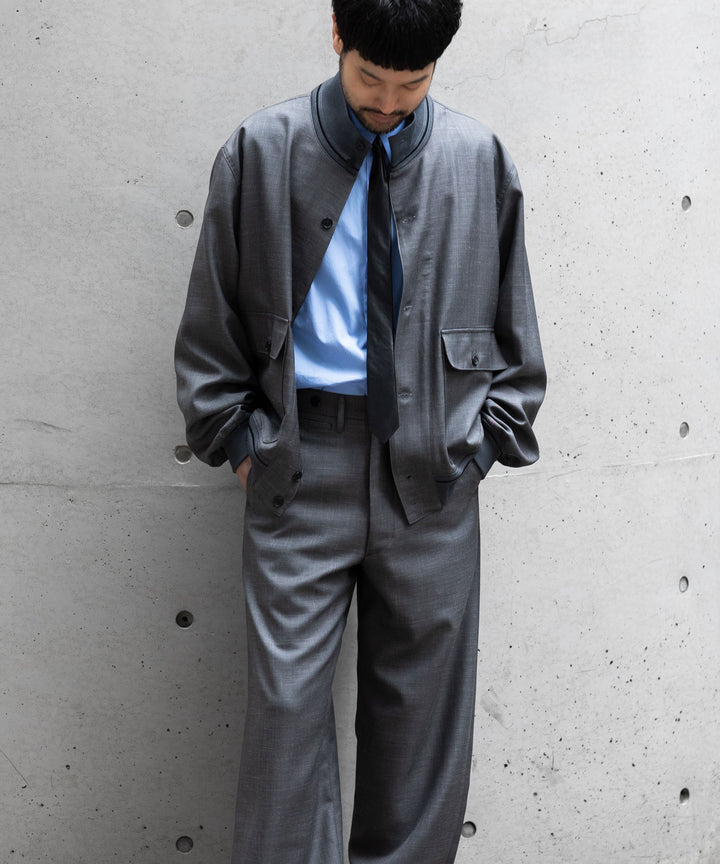 INTÉRIM(インテリム)のHYPER BIG VIRGIN WOOL SILK MOHAIR SUITING RIBBED JACKET - M.GRAY 公式通販サイトsession福岡セレクトショップ
